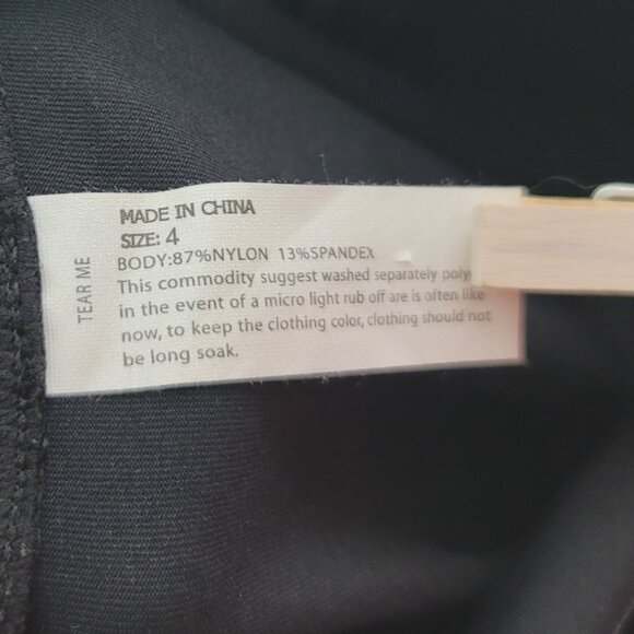 J80 Fit Fitness Women Leggings Black Size 4 Mid Rise Stretch Athletic Athleisure - Picture 6 of 6